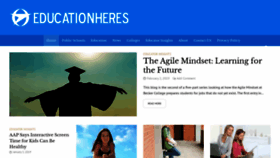 What Educationheres.com website looked like in 2020 (4 years ago)