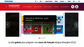 What Enseigner.tv5monde.com website looked like in 2020 (4 years ago)