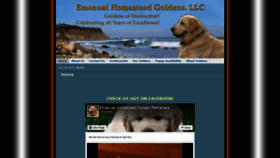 What Emanuelhomesteadgoldens.com website looked like in 2020 (4 years ago)