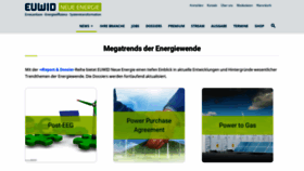 What Euwid-energie.de website looked like in 2020 (4 years ago)