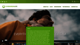 What Evergreenlife.es website looked like in 2020 (4 years ago)