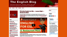 What Englishblog.com website looked like in 2020 (4 years ago)