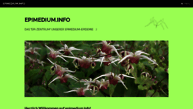 What Epimedium.info website looked like in 2020 (4 years ago)