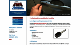 What Expresslocksmithsor.com website looked like in 2020 (4 years ago)