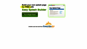What Easy-splash-builder.com website looked like in 2020 (4 years ago)