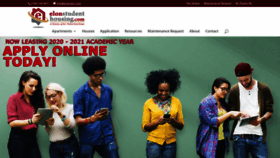 What Elonstudenthousing.com website looked like in 2020 (4 years ago)