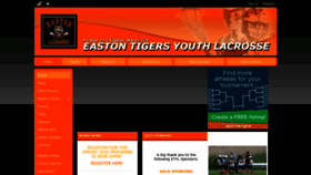 What Eastonlax.org website looked like in 2020 (4 years ago)