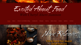 What Excitedaboutfood.com website looked like in 2020 (4 years ago)