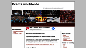 What Eventsworldwide.com website looked like in 2020 (4 years ago)