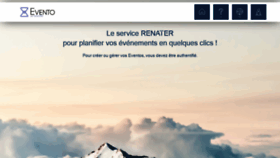 What Evento.renater.fr website looked like in 2020 (4 years ago)
