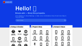 What Emojis.wiki website looked like in 2020 (4 years ago)