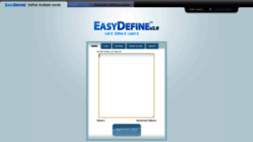 What Easydefine.com website looked like in 2020 (4 years ago)