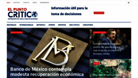 What Elpuntocritico.com website looked like in 2020 (4 years ago)