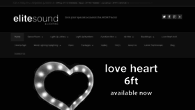What Elitesound.co.uk website looked like in 2020 (4 years ago)