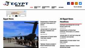 What Egyptnews.net website looked like in 2020 (4 years ago)