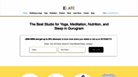 What Elate-wellbeing.com website looked like in 2020 (4 years ago)