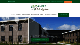 What Ehpadchataigniers.fr website looked like in 2020 (4 years ago)