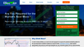 What Elliottwavetrader.net website looked like in 2020 (4 years ago)