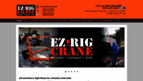 What Ezrigcrane.com website looked like in 2020 (4 years ago)