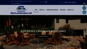 What Epiclandscapes.net website looked like in 2020 (4 years ago)