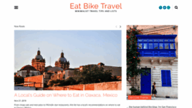 What Eatbiketravel.com website looked like in 2020 (4 years ago)