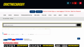 What Ericthecarguy.com website looked like in 2020 (4 years ago)