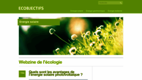 What Ecobjectifs.com website looked like in 2020 (4 years ago)