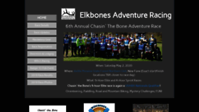 What Elkbonesadventureracing.com website looked like in 2020 (4 years ago)