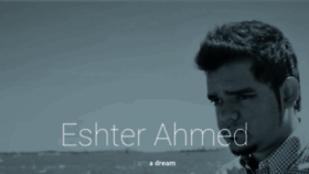 What Eshterahmed.com website looked like in 2020 (4 years ago)
