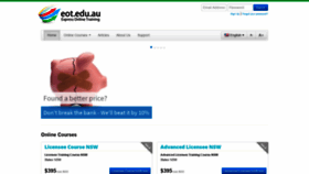 What Eot.edu.au website looked like in 2020 (4 years ago)