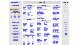 What Essex.craigslist.co.uk website looked like in 2020 (4 years ago)