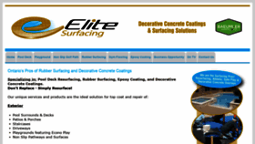 What Elitesurfacing.com website looked like in 2020 (5 years ago)