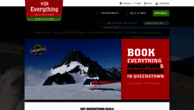 What Everythingqueenstown.co.nz website looked like in 2020 (4 years ago)