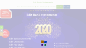 What Editbankstatements.com website looked like in 2020 (4 years ago)