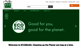 What Ecobags.com website looked like in 2020 (4 years ago)