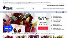 What Eflorist.co.uk website looked like in 2020 (6 years ago)