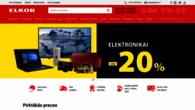 What Elkor.lv website looked like in 2020 (4 years ago)