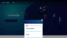 What Estagioonline.com website looked like in 2020 (6 years ago)