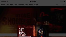 What Evisu.com website looked like in 2020 (4 years ago)