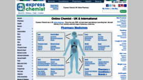 What Expresschemist.co.uk website looked like in 2020 (5 years ago)