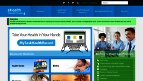 What Ehealthsask.ca website looked like in 2020 (6 years ago)
