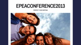 What Epeaconference2013.com website looked like in 2020 (4 years ago)