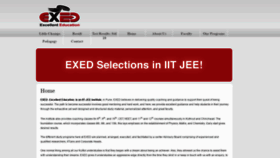 What Exedindia.com website looked like in 2020 (4 years ago)