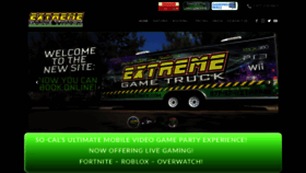 What Extremegametruck.com website looked like in 2020 (4 years ago)