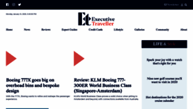 What Executivetraveller.com website looked like in 2020 (4 years ago)