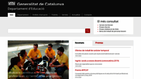 What Ensenyament.gencat.cat website looked like in 2020 (4 years ago)