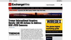 What Exchangewire.com website looked like in 2020 (4 years ago)