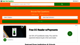 What Exampastquestions.com website looked like in 2020 (4 years ago)