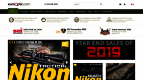 What Eurooptic.com website looked like in 2020 (4 years ago)
