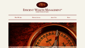 What Efficientwealthmanagement.com website looked like in 2020 (4 years ago)